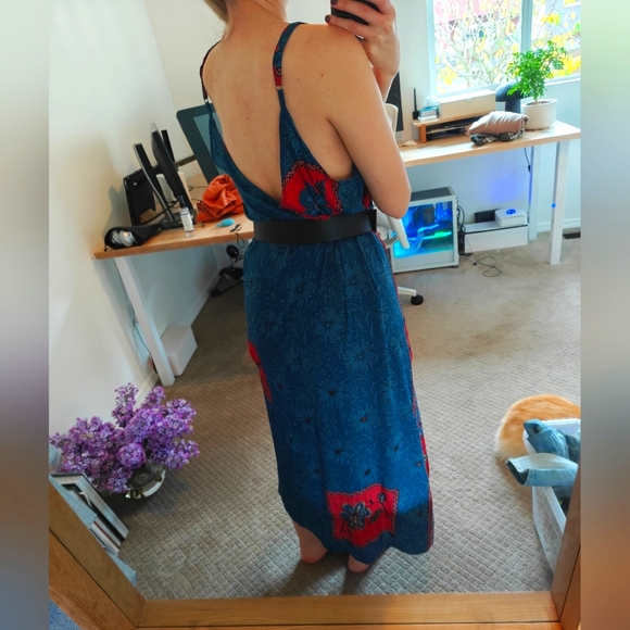 AllAbo Indian Vintage Sari Slip Dress - Picture 4 of 6